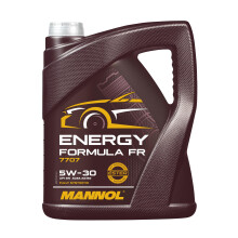Mannol 5 Litre Energy Formula FR 5W-30 Engine Oil 7707 ACEA A5/B5 Fully Synthetic Ester Technology