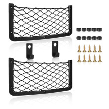 Einesin Storage Nets for Campervans, Elastic Trunk Storage Bag with Plastic frame,Van Motorhome Caravan Boat Car Storage Solutions Accessories for St