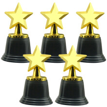 15Pcs Colorful Plastic Star Trophies Kids Toy Awards for Parties
