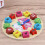 Wooden Shape Sorting Clock With Rabbit Pattern And 5