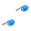 Mlins 2 Pcs Time Projection Flashlight Clock Mini Keychain 9