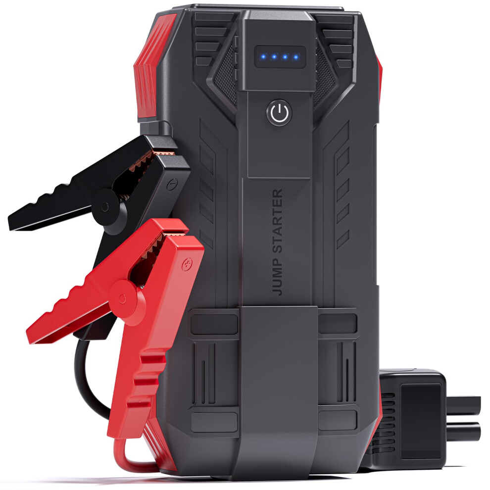 Povasee Ultrasafe Jump Starter Power Pack, 6000A Car Battery Booster Jump Starter Power Bank (Up To 10L Petrol/8L Diesel), 12V Jump Pack Car Starter 36845828