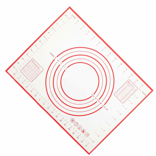 4St Nonstick Silicone Deegmat Rood Voor En Kneden 1