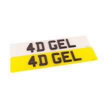 UK Number Plates 2D | 3D | 4D - Acrylic Plates/Automotive/Car/Vans/Lorries - Front/Rear/Pair