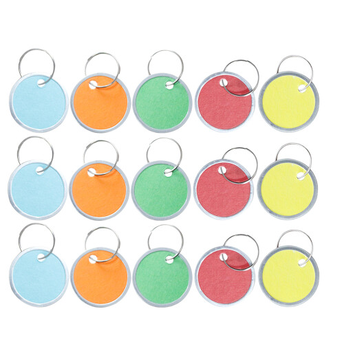 150Pcs Scratch-Resistant Round Pet Tags Aluminium Blank Labels