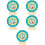 5Pcs Wood Number Clock Toy For Kids Cognitive Learning Educational 8