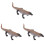 3Pcs Simulation Animal Figurine Realistic Reptile Lizard Toy Model 4