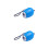 Mlins 2 Pcs Time Projection Flashlight Clock Mini Keychain 8