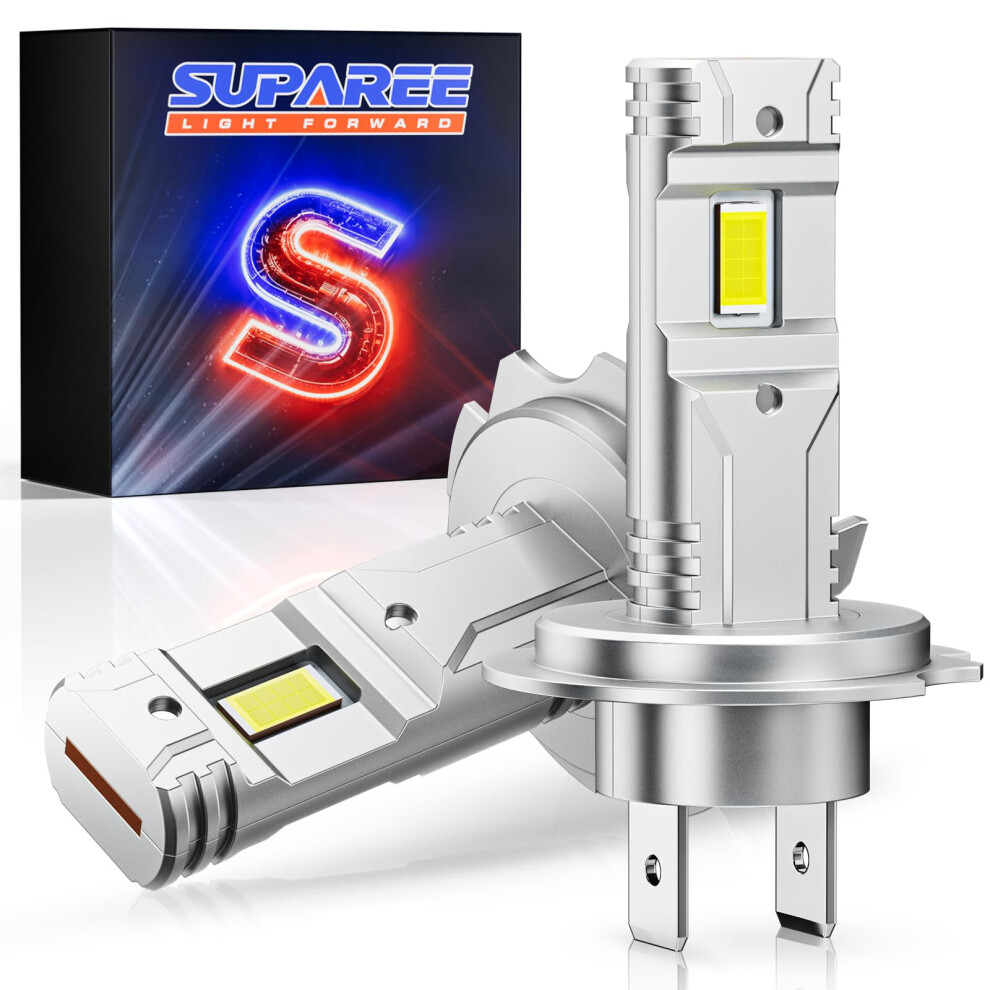 Suparee H7 Led Headlight Bulb Canbus H7 12V Led H7 Bulbs 6500K 30000Lm 700% Fanless 1:1 Mini Size Conversion Kit For Car Hi/Lo Beam Ip68 Waterproof P 61360051