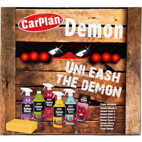 CarPlan CarPlan Demon 7pc Car Care Gift Pack - Includes Demon Shine, Wheels, F 1