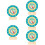 5Pcs Wood Number Clock Toy For Kids Cognitive Learning Educational 11