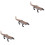 3Pcs Simulation Animal Figurine Realistic Reptile Lizard Toy Model 7