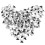 400 Pcs Claw Studs And Rivets For Clothing Hat Dressmaking 3