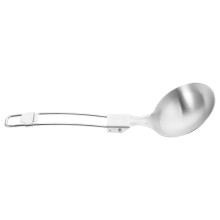 Stainless Steel Folding Spoon Silver for Camping Outdoor Cooking