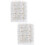 2 Pcs Waterproof Shower Cap Practical Bathing Caps Elastic 7