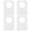 1500Pcs Transparent Self-Adhesive Hanging Tags PVC Pet Labeling Tabs 3