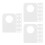 1500Pcs Transparent Self-Adhesive Hanging Tags PVC Pet Labeling Tabs 10