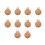 20Pcs Wooden Pacifier Clips Khaki Round Shape Baby Teether Holders 7