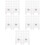 500 Pcs Silicone Led Bracket Plastic Decorate Outdoor 7