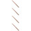 4Pcs Copper Dowsing Rod 12Mm Diameter Multifunction Tube 10