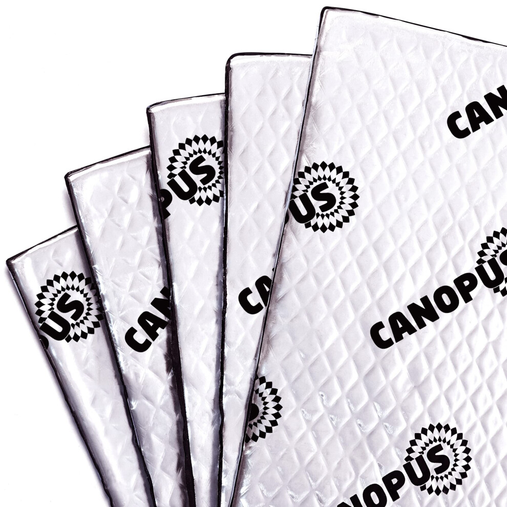 Canopus Professional Car Sound Deadening Self Adhesive Mat 2Mm, 18 Sqft, Butyl Sound Deadener Mat Audio Car Sound Dampening For Car, Trunk, Door, Flo 13553937