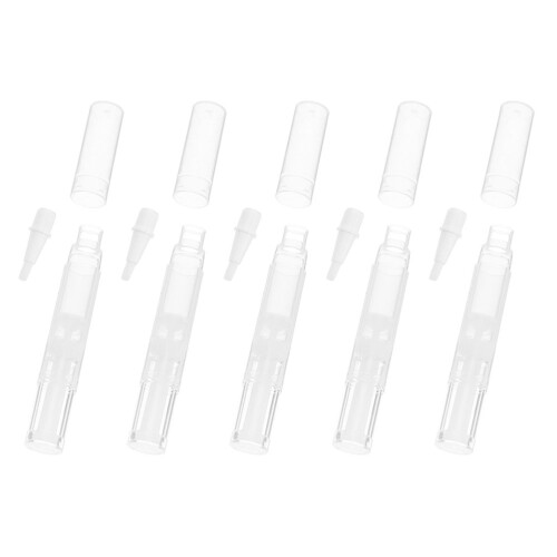 15Pcs Transparent Plastic Lip Gloss Tubes Empty Refillable Makeup Pens 2