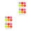 24Pcs PVC Reflective Volleyball Keychains Backpack Pendant 4