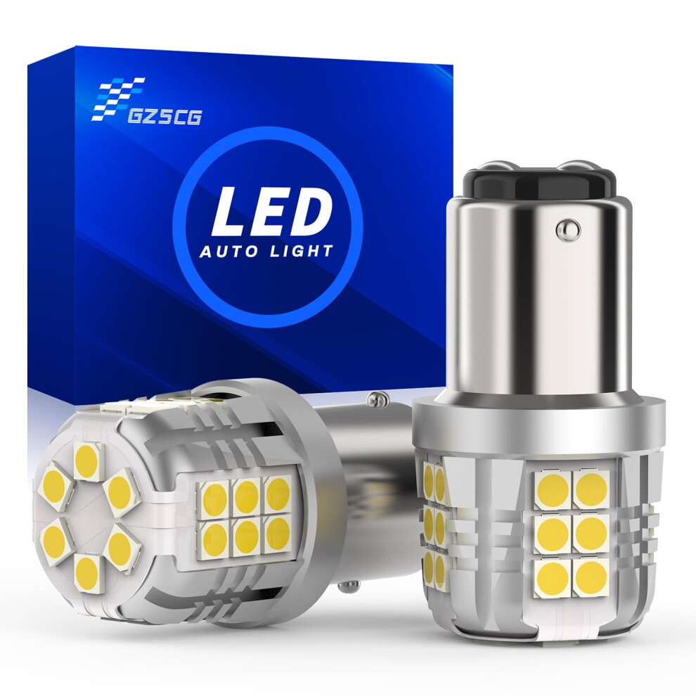 Gz5cg P21/5W Led Bulbs 12V 1157 Bay15d Bulbs 3030 30 Smd 1500Lm 6500K For Car Brake Lights Reverse Lights Daytime Running Lights [Non-Canbus] 38732409