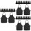 45Pcs Disposable Aprons Black Non-Woven Fabric Multi-Use Cooking Bbq 8