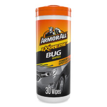 Armor All, 30 Bug Wipes, Citrus Scent, Quickly and Easily Cleans Insects, Tree Sap and Brake Dust, Suitable for all Surfaces, Freshness Lock, Ideal f