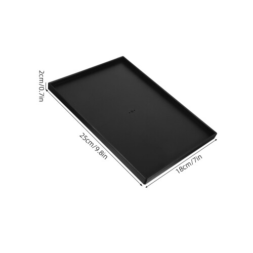 2Pcs Versatile Black Plastic Projector Stand Tray for Office and Home 1