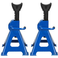 Autofather Heavy Duty 3 Ton Axle Stands for Car Van 4x4 Caravan Garage Workshop Steel Robust Construction Support Lift 29-43cm, Pack of 2