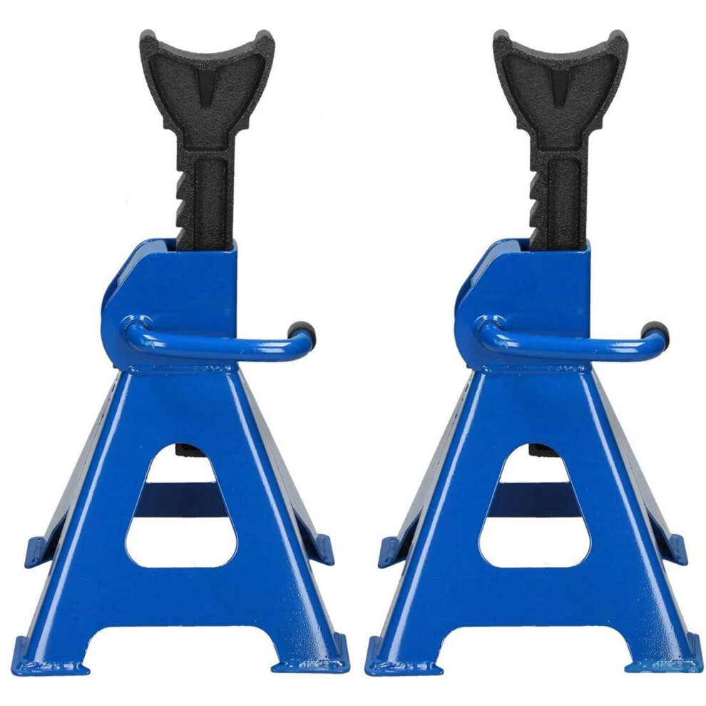 Autofather Heavy Duty 3 Ton Axle Stands For Car Van 4X4 Caravan Garage Workshop Steel Robust Construction Support Lift 29-43Cm, Pack Of 2 70384673