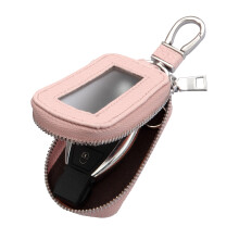 Yuoyar Premium Leather Key Fob Case - Universal Car Key Holder, Pink, Universal Fit