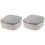 2Pcs Cable Storage Case Digital Accessories Organizer Cord Box 2