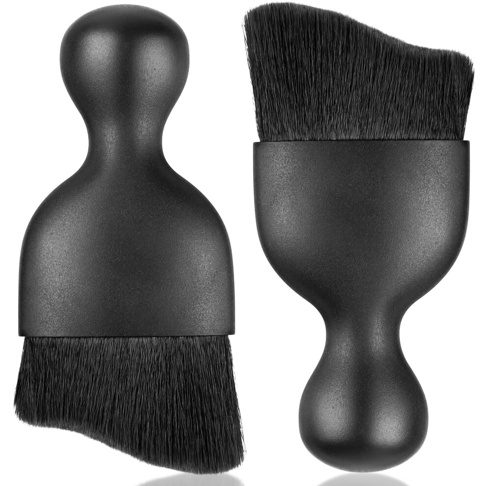 Caianwin Car Interior Dust Sweeping Soft Brush 2Pcs Cars Interior Cleaning Brushes With Soft Bristle Car Detailing Brush Cars Duster For Automotive D 88126029