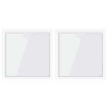 LICQIC 2 Pcs Square Car License Holder, Parking Permit Holder Suitable for Most Cars Windshields