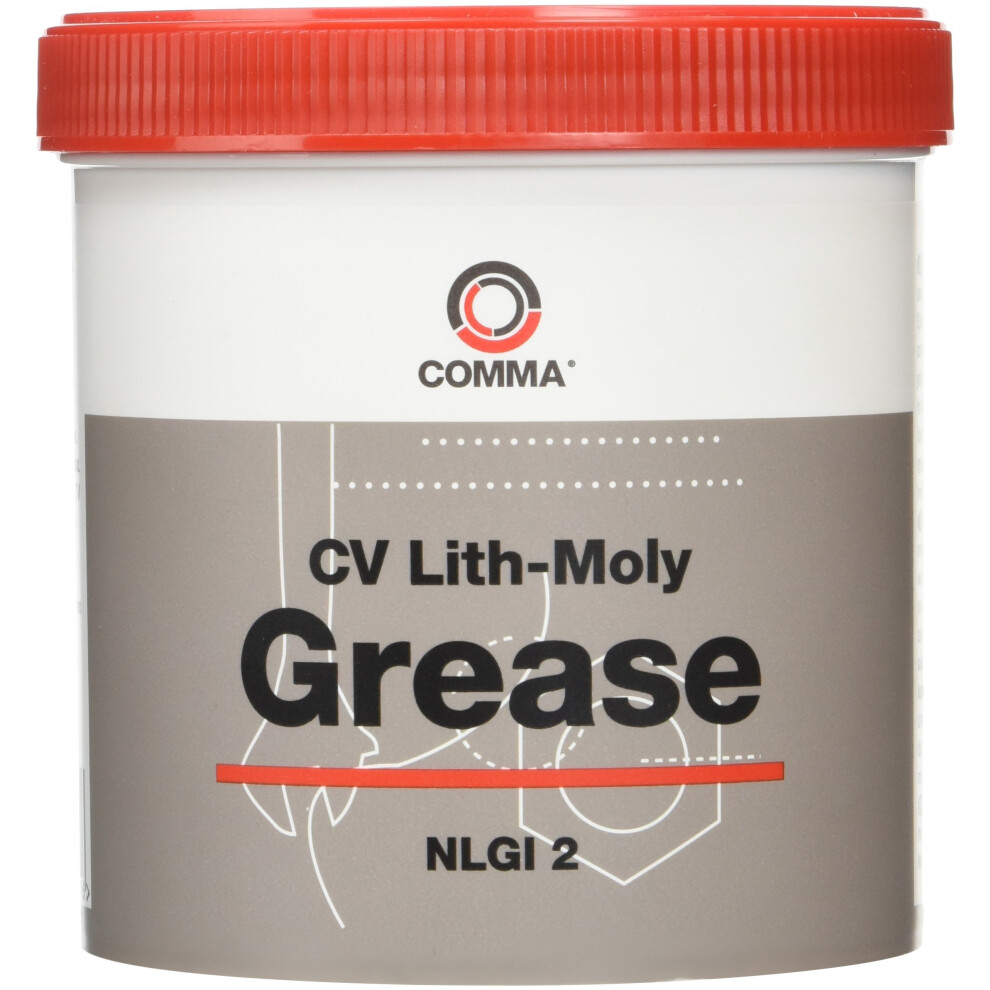 Comma Cv500g Cv Lith-Moly Grease, 500 G, Dark/Grey