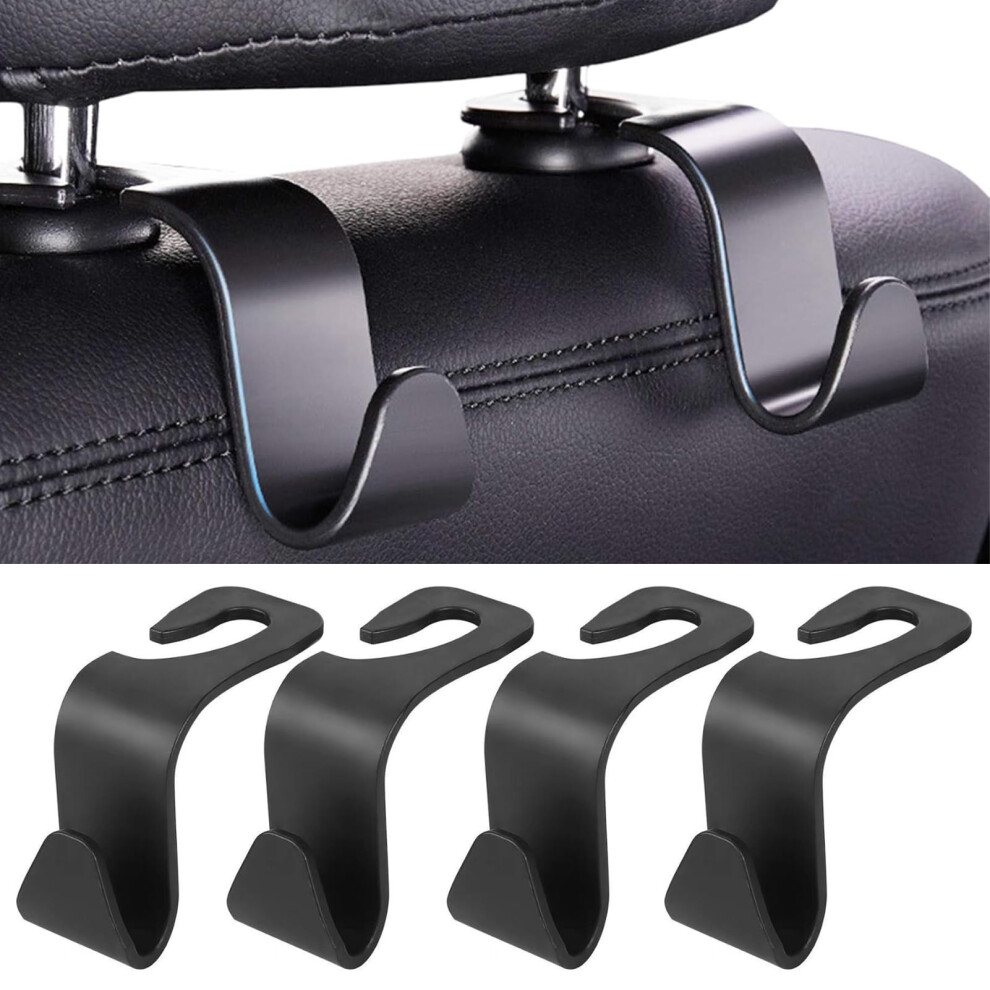 Libenxue 4Pcs Car Seat Hooks, Back Seat Headrest Hanger Universal Car Handbag Hooks Multifunctional Heavy Duty Storage For Purse Handbag Coats Grocer 45586910