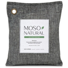 Moso Natural Air Purifying Bag 200g | Premium Bamboo Charcoal Odour Absorber for Home & Car | Closet Odour Eliminator, Small Room Deodourizer & Car A