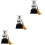 3pcs Mini Trophy Child Lettering Silver Gift Crystal 6
