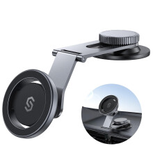 SYNCWIRE Fits MagSafe Car Mount for Universal Dashboard, Tesla Screen, Magnetic Phone Holder for Car, Foldable Aluminum Alloy Arm, Super Stable Car M