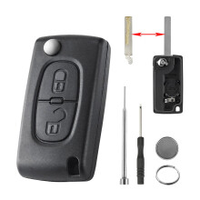 CE0536 Key Fob Replacement for Citroen Berlingo Key Fob 2 buttons For Citroen C2 C3 Key Peugeot Partner Van Key Cover For Peugeot 407 3008 207 308 30