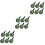18 Pcs Garden Seeder Portable Disseminator Practical 5 Gear Adjustable 5