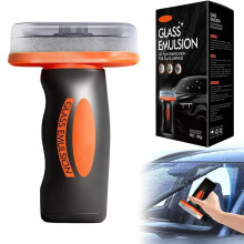 Q4 Glass Guard,Q4 Hand-Held Glass Emulsio,Carwindshield Oil Film Remover,Glasscleaning Board for Car Windshield,Removes Stubborn Oils Residue and Wat