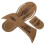 2Sets Light Brown Kraft Paper Sandal Template for DIY Slippers 1