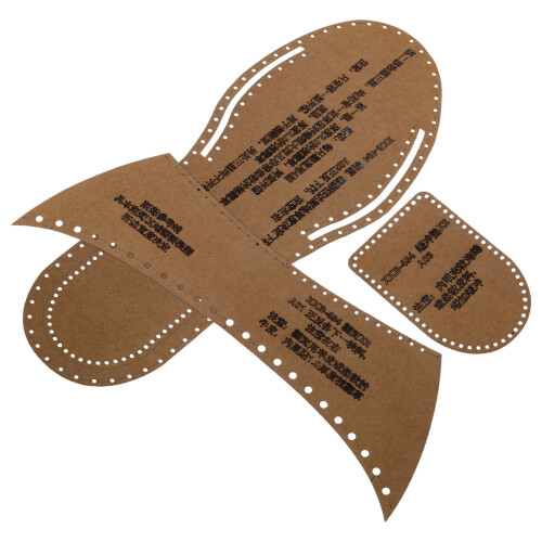 2Sets Light Brown Kraft Paper Sandal Template for DIY Slippers