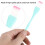 15pcs Double-Head Mask Brush Plastic Stir Stick Portable Mask Tool Application Random Color 9