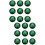 2Pcs Green Semicircle Resin Patch Flat Back for DIY Jewelry Design 6