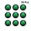 2Pcs Green Semicircle Resin Patch Flat Back for DIY Jewelry Design 7